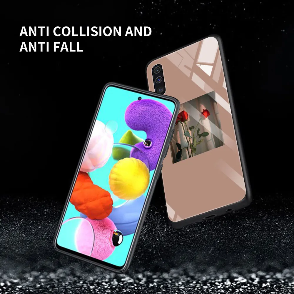 

Great Art Prints Flowers Sunflower Rose Glass For Samsung Galaxy A51 A71 A50 A70 Case A31 A21s A30 A91 A41 M31 A40 A32 A12 Cover