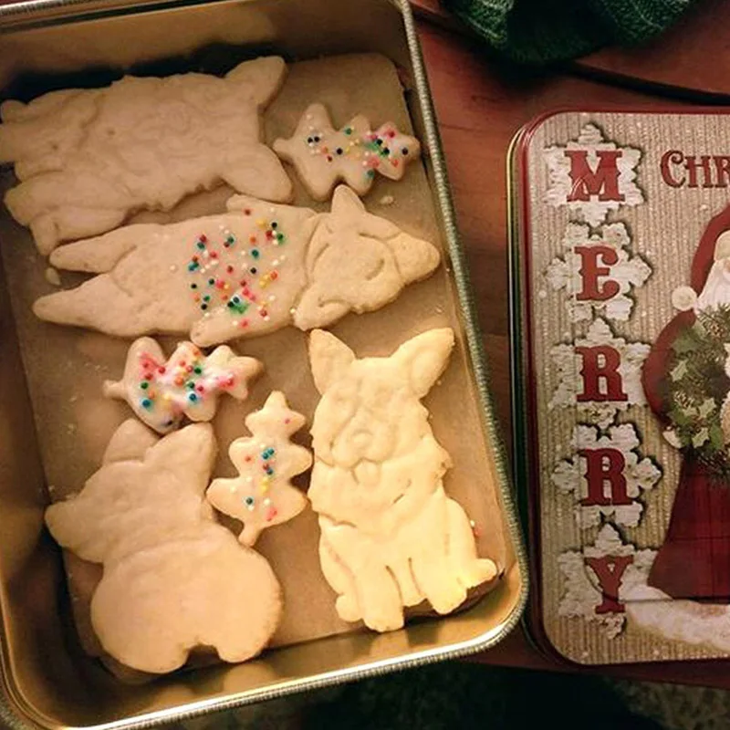 

3Pcs/set Biscuit Cutter Plastic Mould Dog Shape Candy Cutter Bakeware Baking Tools Cookie Cutter Cake Mold Kitchen Supplies