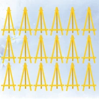 30pcs art painting name stand display holder drawing mini plastic easel for school student artist suppliesyellow