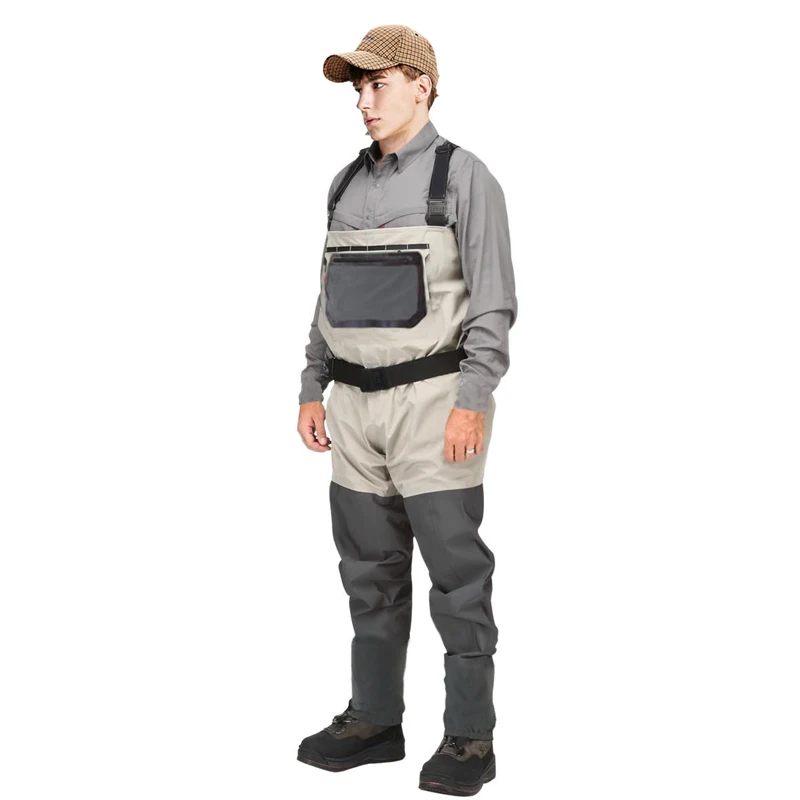 Мужские Водонепроницаемые чулок утепленные дышащие нагрудные рыбацкие сапоги