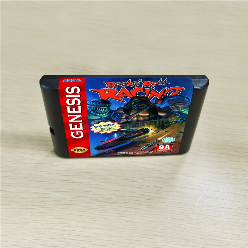 Картриджи ROCK N' ROLL RACING 16 бит MD Games для консоли MegaDrive Genesis|rock me|rock roll racingracing rocks |