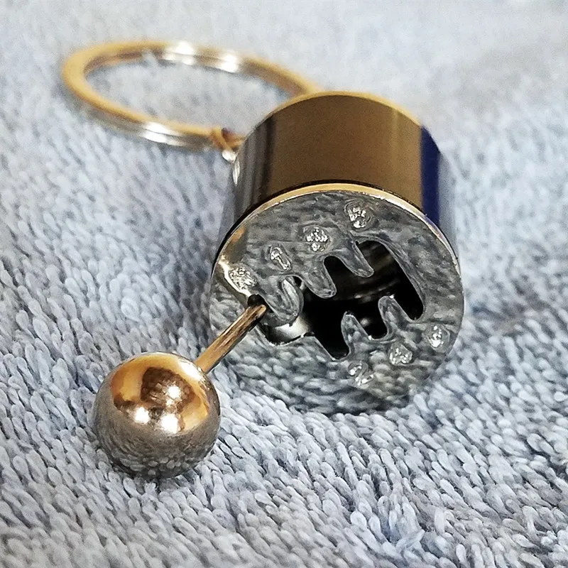 

Shift Head Keychain Creativity Shifter Car Decoration Accessories Manual Shift Metal Turbo Keyring Car Ornament Pendant Gift