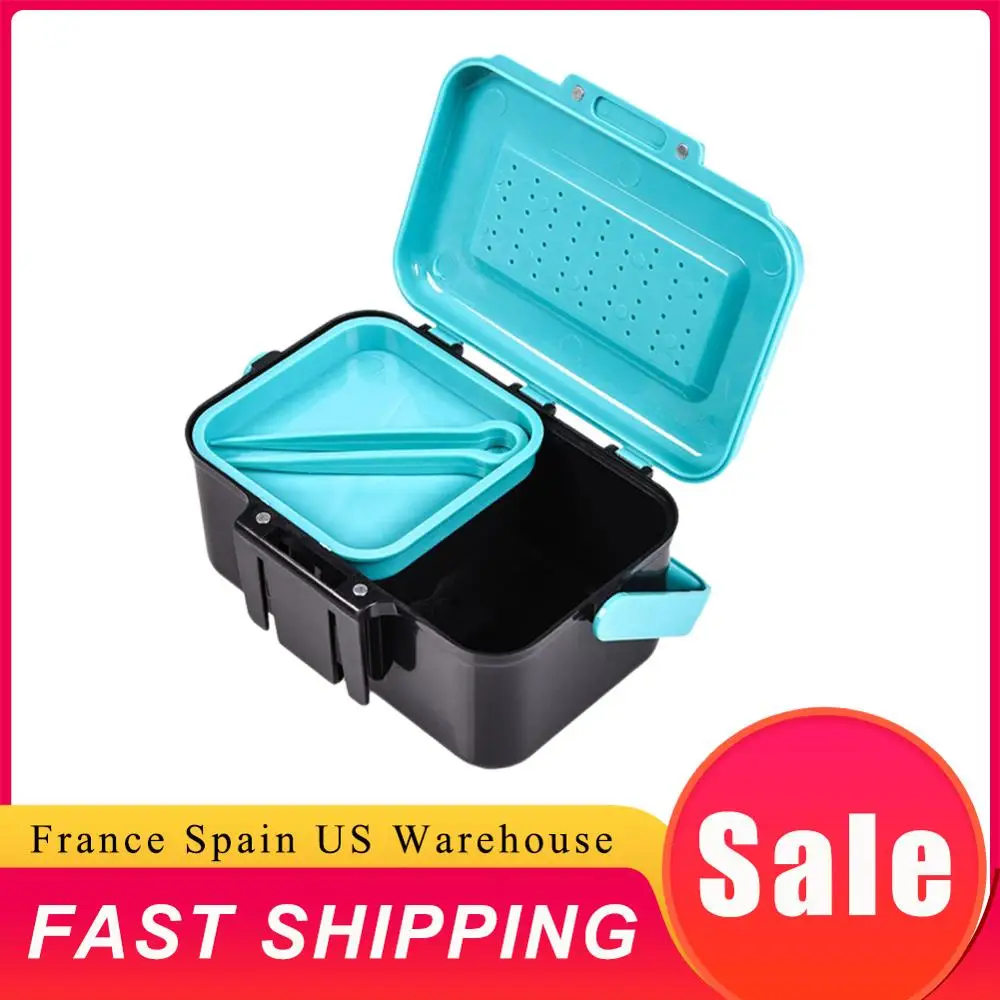 Портативный ящик для хранения приманки червь рыболовные снасти живец контейнер