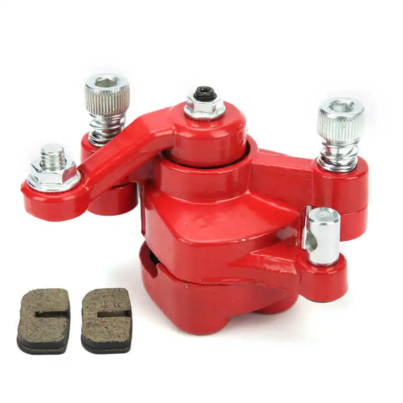 Суппорт дискового тормоза для мотоциклов и квадроциклов с тормозными колодками подходит для 33cc Motovox MVS10 43cc 47cc 49cc Moto ATV Карманный велосипед-внедорожник