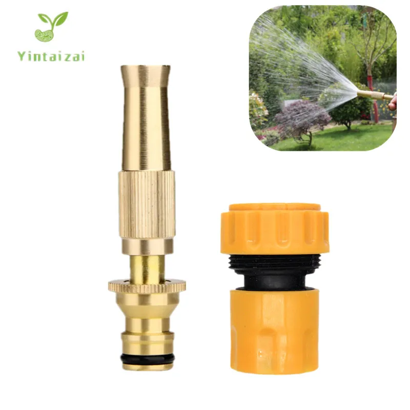 

Direct Spray Gun With Flow Connectors Multi-Function Watering Gardening High Pressure Car Wash Cleaning Adjustable Nozzle
