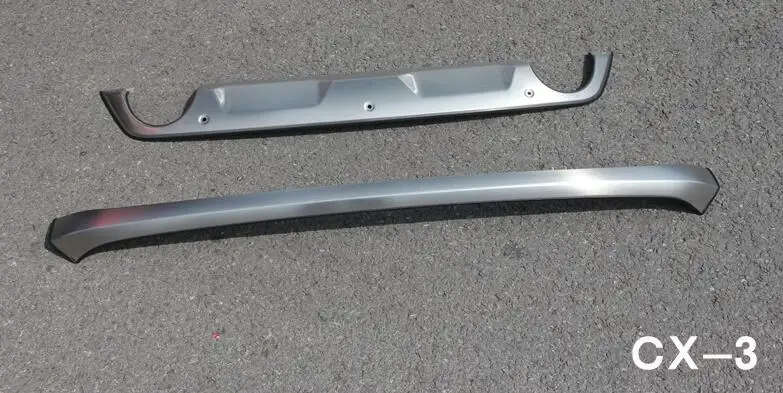 2pcs Защитная накладка для переднего и заднего бампера из нержавеющей стали, подходит для Mazda CX-3 cx3- автомобильный Стайлинг - Цвет: 2pcs
