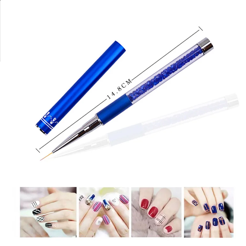 

3pcs Nail Art Brush Pen Nail Polish Liner Detailer Striper Dotting Painting Drawing Tool
