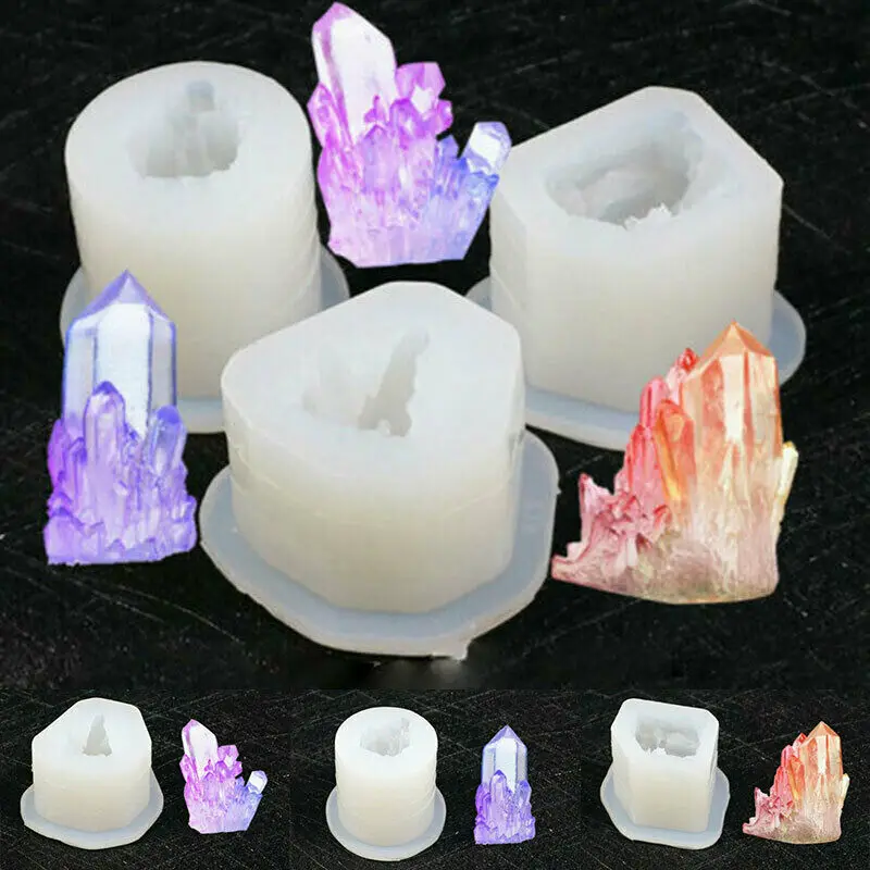 

Silicone 3d Crystal Cluster Stone Resin Casting Mold Jewelry Making Mould Kit