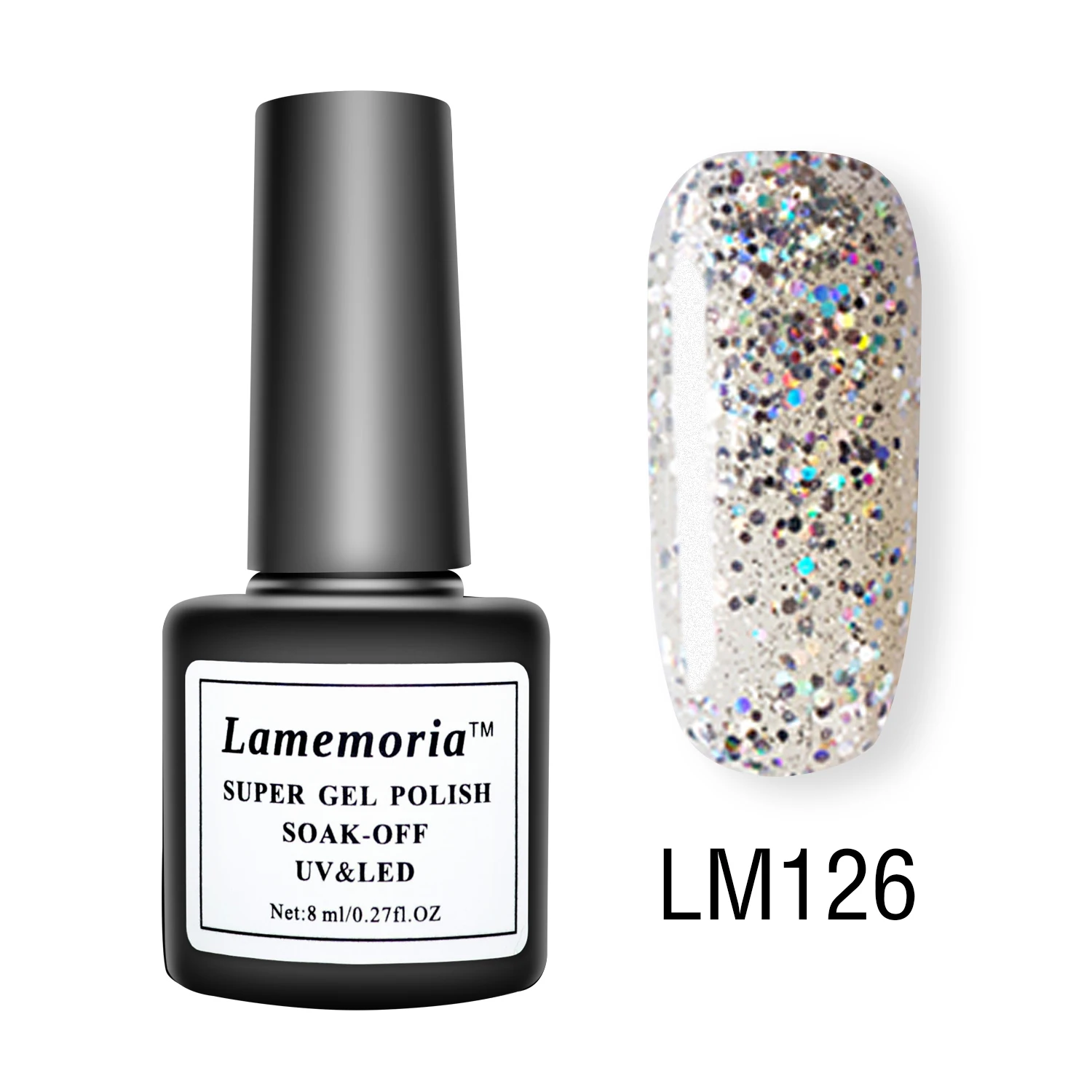 LM126 60 цветов, Гель-лак для ногтей, замачиваемый маникюр, высокое качество, блестящий лак, сделай сам, гибридный лак для ногтей, украшения для ногтей, салон - Цвет: LM126