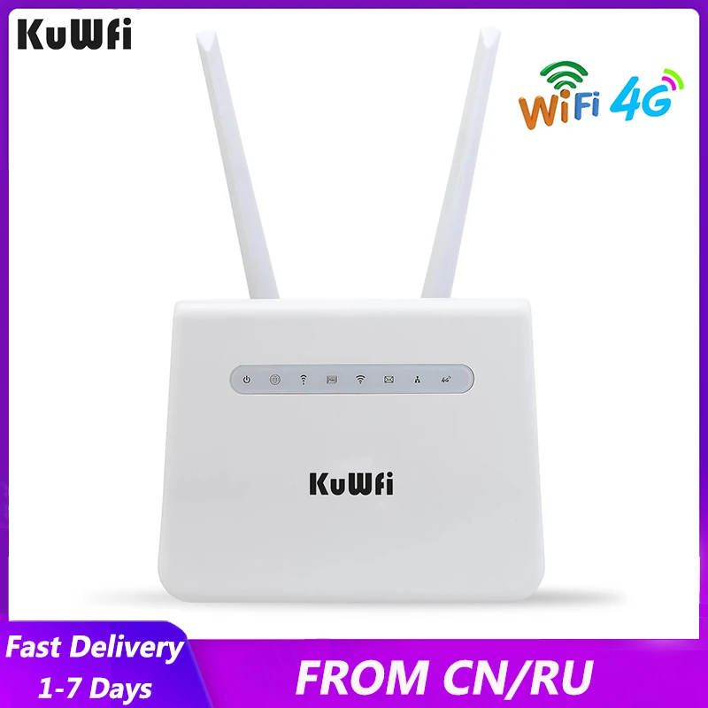 KuWFi 300 Мбит/с Wifi роутеры 4G lte cpe мобильный роутер с портом LAN Поддержка порта sim карты