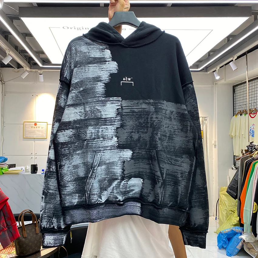

Tie-dye A COLD WALL* Hoodie Men Women High Quality Graffiti A Cold Wall Brush Stroke Hoodie ACW Sweatshirts Pullovers