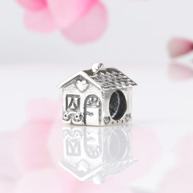

Hot Sale 925 Sterling Silver Sweet home, beautiful house beads Fit Original Bracelet Women Jewelry Making Gift