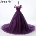 Простое платье мечты, бальное платье фиолетового цвета, платья для беременных, романтические винтажные Свадебные платья на шнуровке, пояс, 2021, сексуальные HA2007