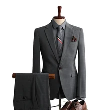 OIMGSuit men's Korean version of Slim groomsmen groomsmen wedding formal wear business casual professional small suit jacket men (2)