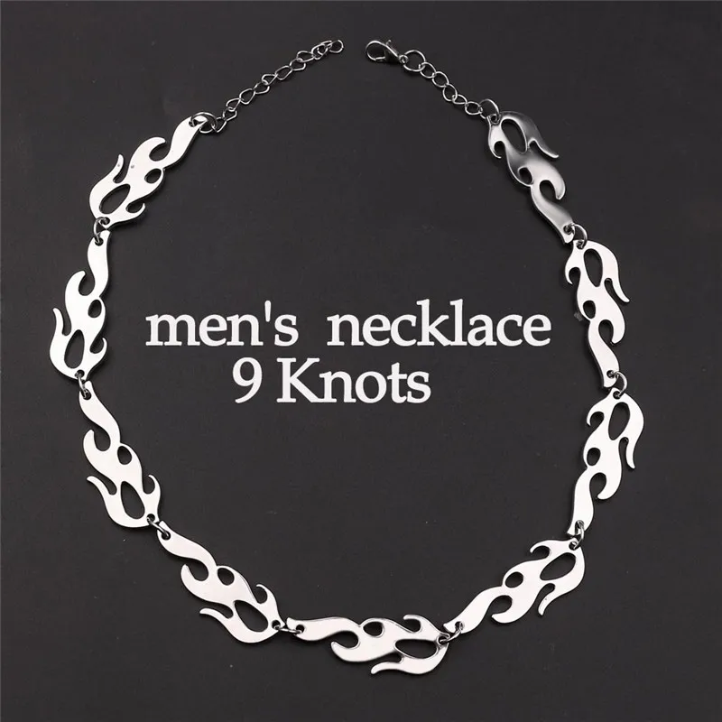 men necklace New Handmade Harajuku Gothic Metal Wind Bamboo Necklace Unisex Punk Pants Chain Wallet Chain Japanese Street Rock Style - Окраска металла: men necklace