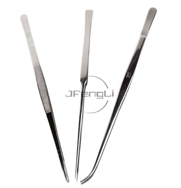 Пинцет VIV для водных растений из нержавеющей стали прямой изгиб никогда не