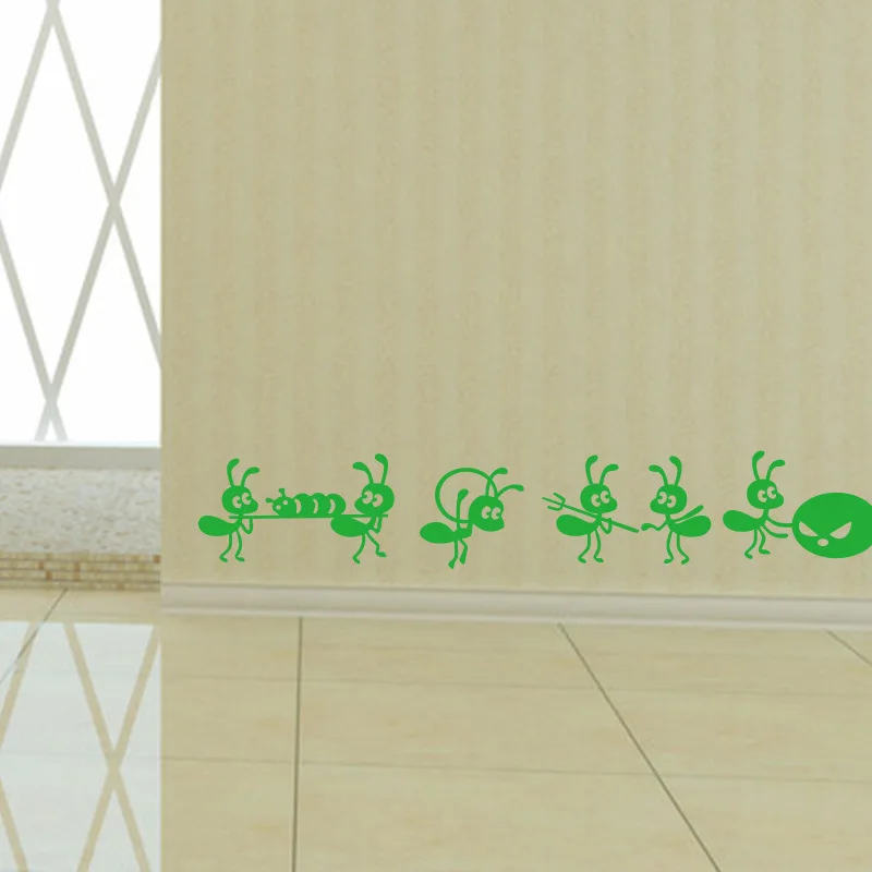 Креативные муравьи наклейки на стену для детской комнаты украшения милый