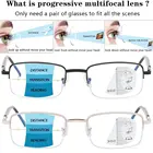 Мультифокальные очки для чтения унисекс, без линии, прогрессивные, с блокировкой сисветильник, автоматическая регулировка, 1,5