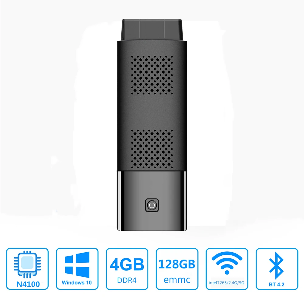 Мини-ПК Windows 10 Intel Geminilake N4100 четырехъядерный до 2 4 ГГц Гб/128 ГБ intel7265 WIFI Встроенный