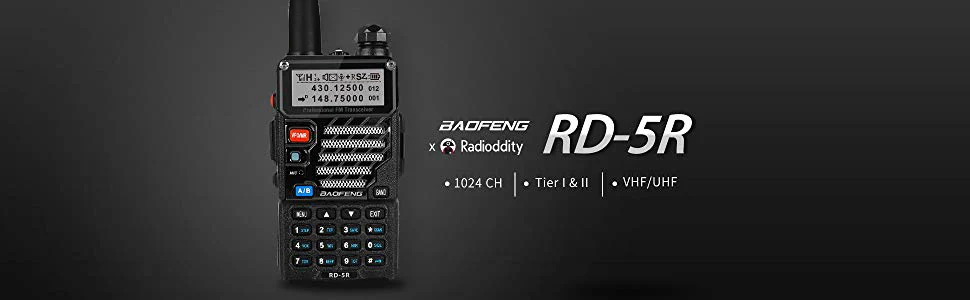 Baofeng RD-5R DMR Tier II VFO цифровой двухдиапазонный 136-174/400-470 МГц двухсторонняя рация, радиопередатчик с динамиком