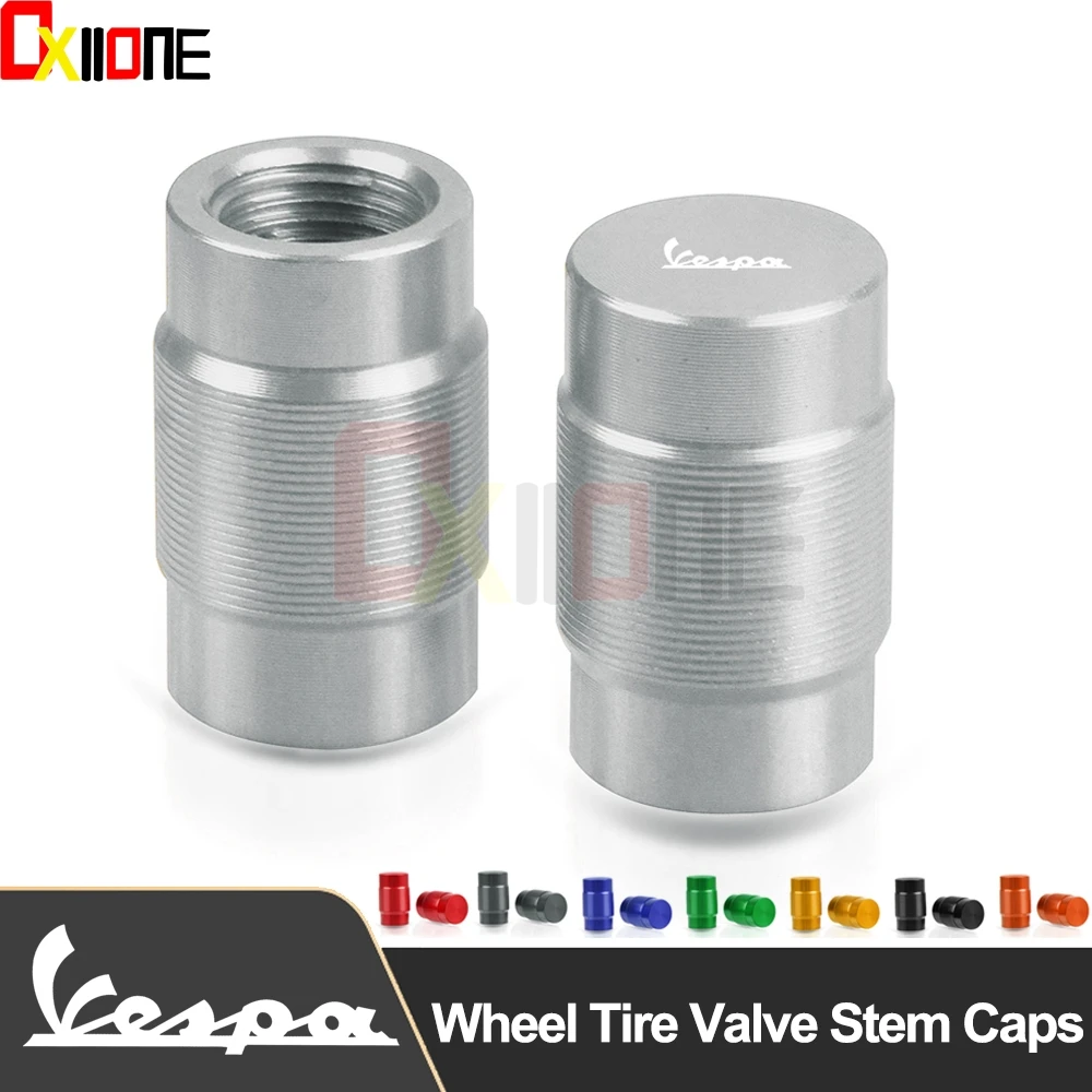 

Motorcycle Aluminum Wheel Tire Valve Stem Caps For Vespa GTS300 250 125 S125 S150 Grantuiismo 125 200 All Years Accessories