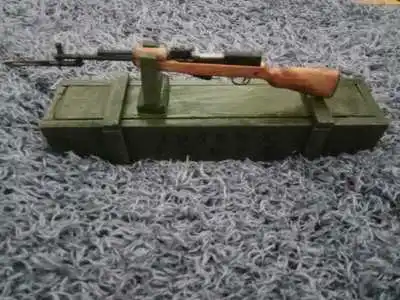 Полуавтоматическая винтовка из цельного дерева 56 видов 1:5 ручная работа