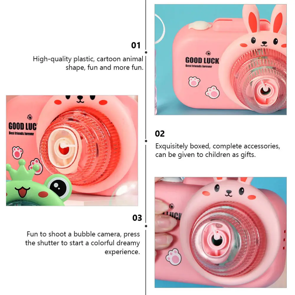 

1 Set of Electric Bubble Maker Kid Bubble Camera Plaything Bubble Machine