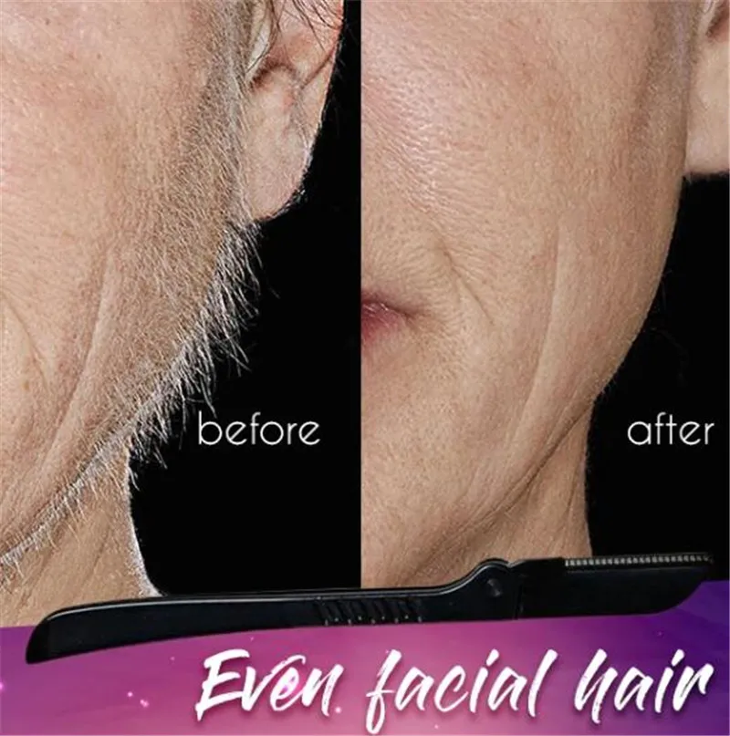 Триммер для бровей без боли Женская бритва лица портативный триммер складной