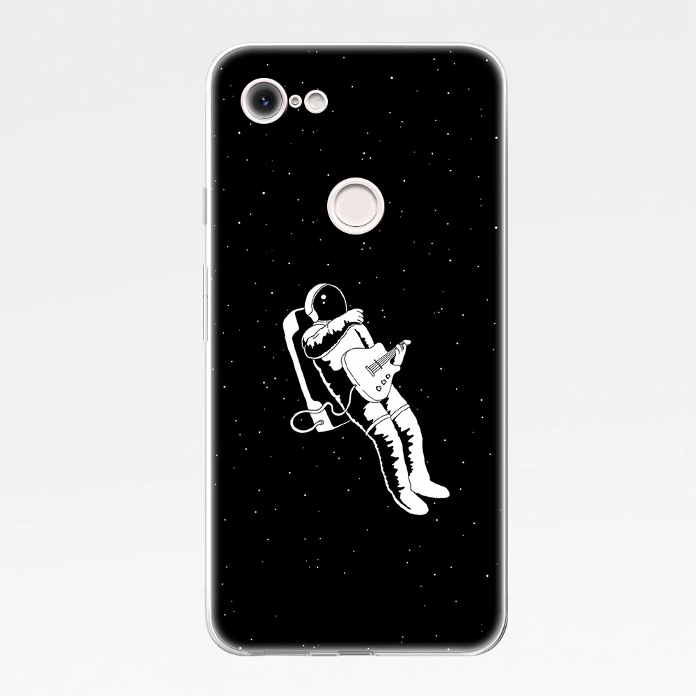 

Cartoon Astronaut Phone Case For Google Pixel 5 4a 4 3a 3 2 XL Soft Silicone TPU Cover for Pixel 5XL 4XL 3XL 2XL Coque Space