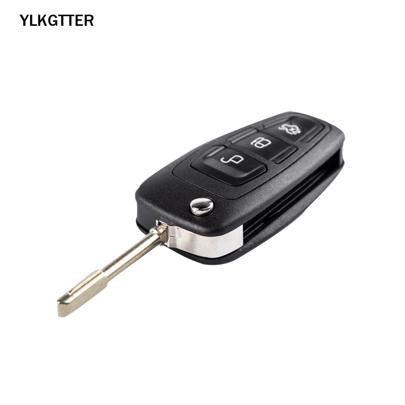 YLKGTTER 433Mhz 3Button Modified Flip Folding Remote Car key For Ford Fiesta Mondeo Focus 2 with 4D60 Chip FO21 Blade keys | Автомобили и