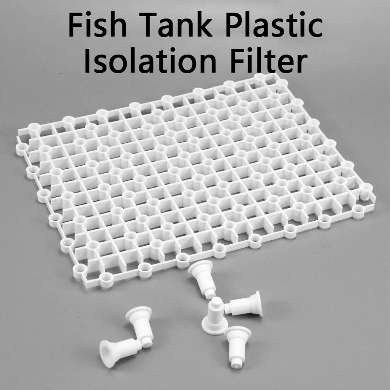 Садок для рыбы Пластик изоляции делителя фильтр Patition доска аквариум чистая