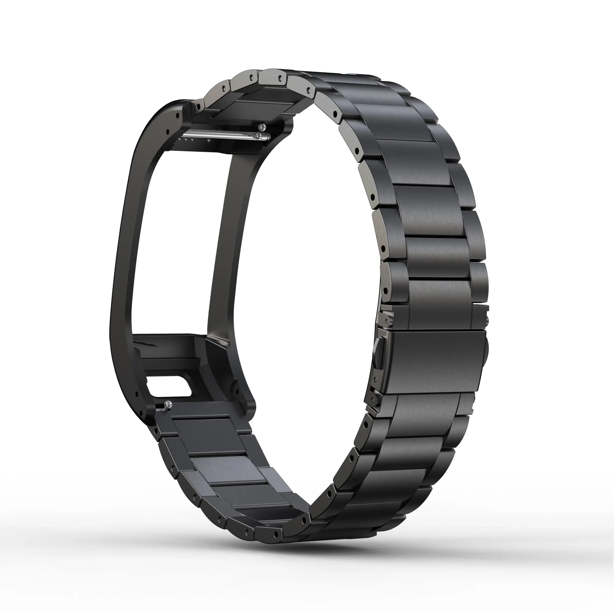 Black Ремешок для часов из нержавеющей стали для Garmin Vivosmart HR+ ремешок, металлические Ремешки для наручных часов, сменный Браслет для Vivosmart HR+ умные часы - Цвет ремешка: Black