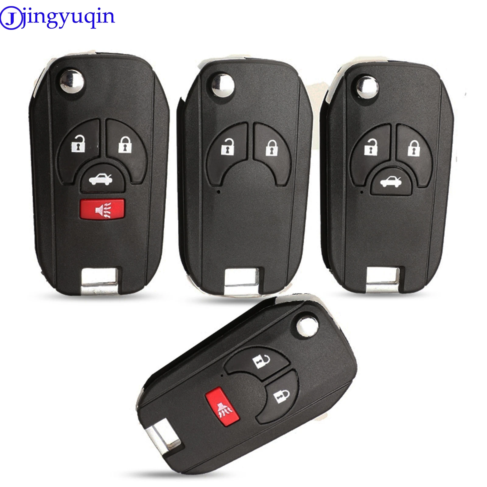 Jingyuqin 2/3/4 кнопки для Nissan Altima Maxima Sentra Versa пустой дистанционный откидной складной