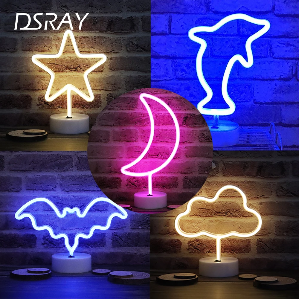 Неоновая Светодиодная лампа детский Ночной светильник декоративная