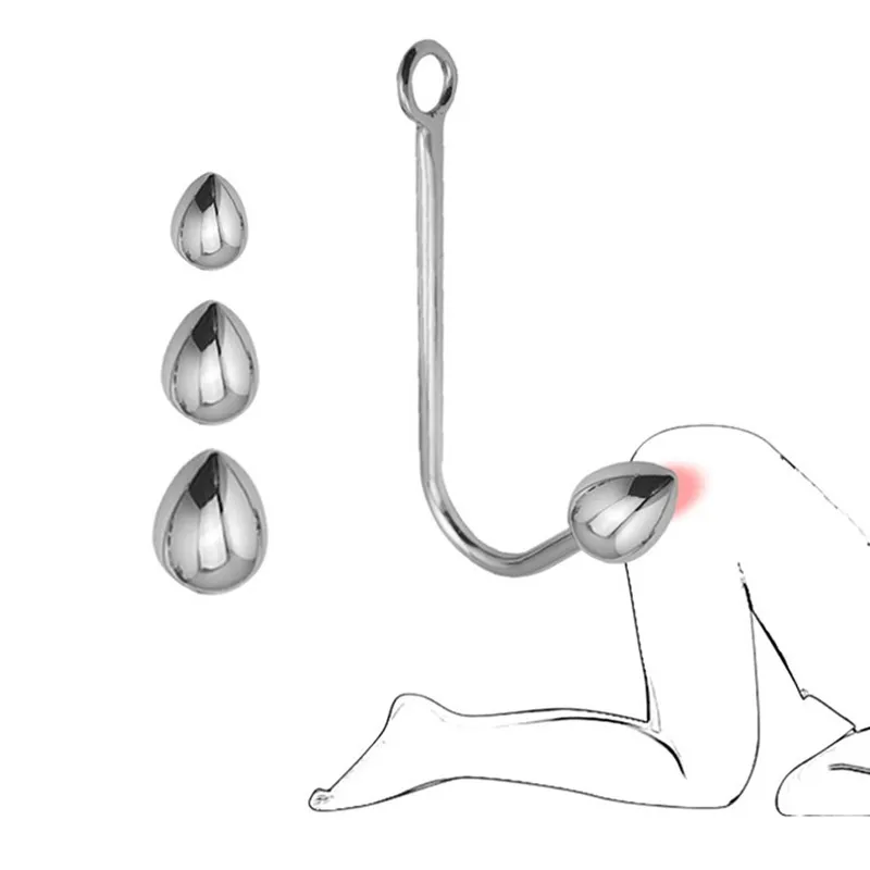 Анальная пробка из нержавеющей стали анальные шарики 3 размера анальная для