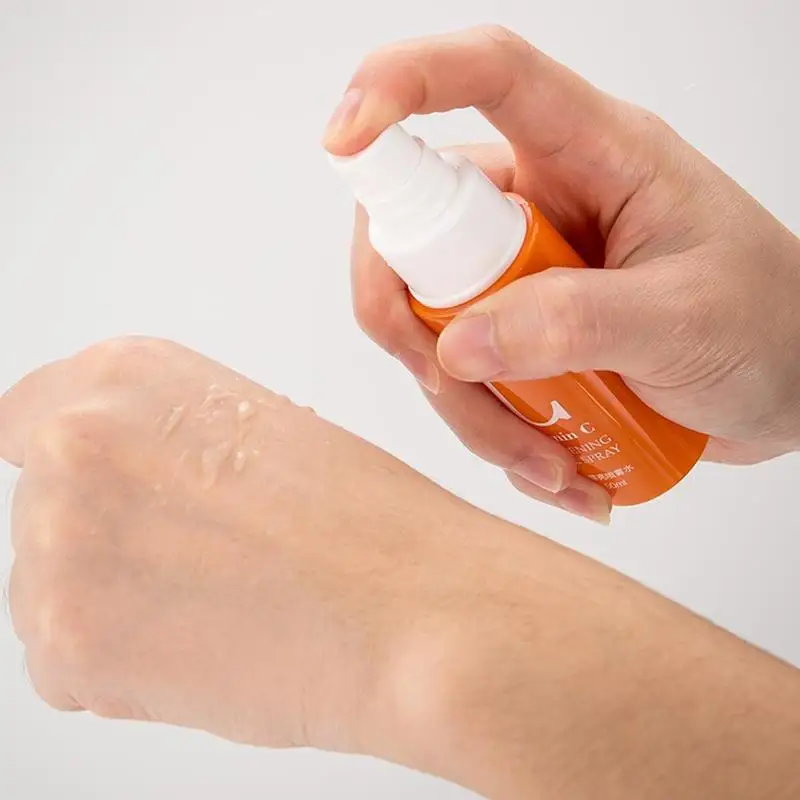 

100% Pure Vitamin C Toner Brightening Face Spray Moisturizing Face Serum Shrink Pores Oil Control Whitening Skincare