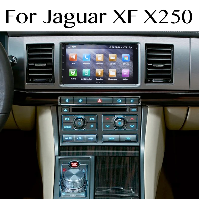 

Автомобильный мультимедийный экран для Jaguar XF, X250, 250, 2007 ~ 2015, Android, навигация, GPS, аудио аксессуары, CarPlay, автомобильное радио, навигация