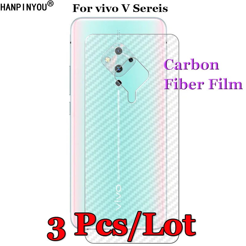 

3 Pcs/Lot For vivo V17 V19 Neo V15 Pro 3D Non-slip Clear Carbon Fiber Back Film Screen Protector Protective Sticker
