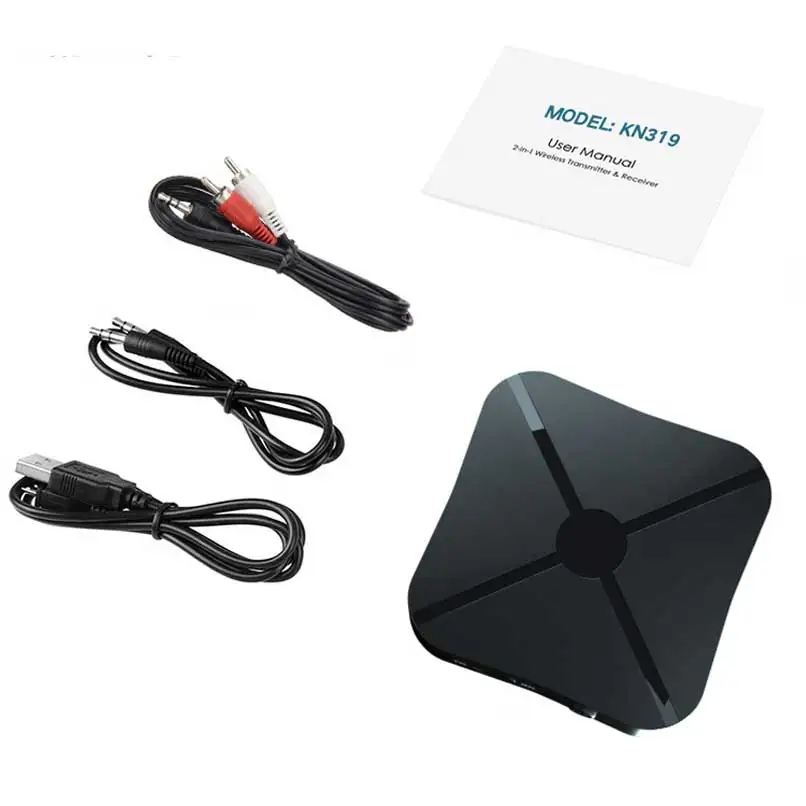 

ONLENY 2 IN 1 Real Stereo Bluetooth 4.2 Receiver Transmitter Bluetooth Wireless Adapter Audio With 3.5MM AUX For Home TV MP3 PC