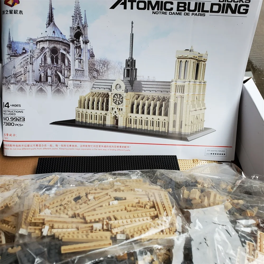 7380 шт. PZX мини-конструкторов в мире архитектура &quotNotre Dame De Paris Алмазные Кирпичи