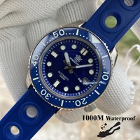 steeldive official 1000m waterproof watch extra thick sapphire crystal one piece case swiss luminous stainless steel wristwatch