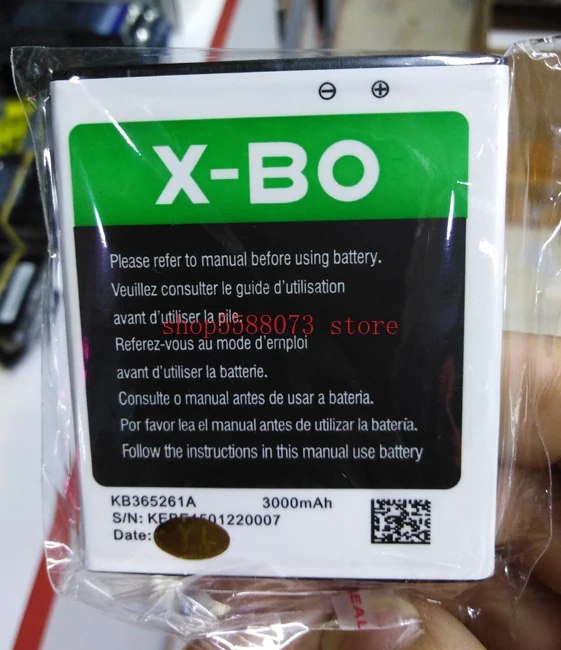 

KB365261A Battery For X-BO V3+ V3 3000mAh Cell Phone Batteries