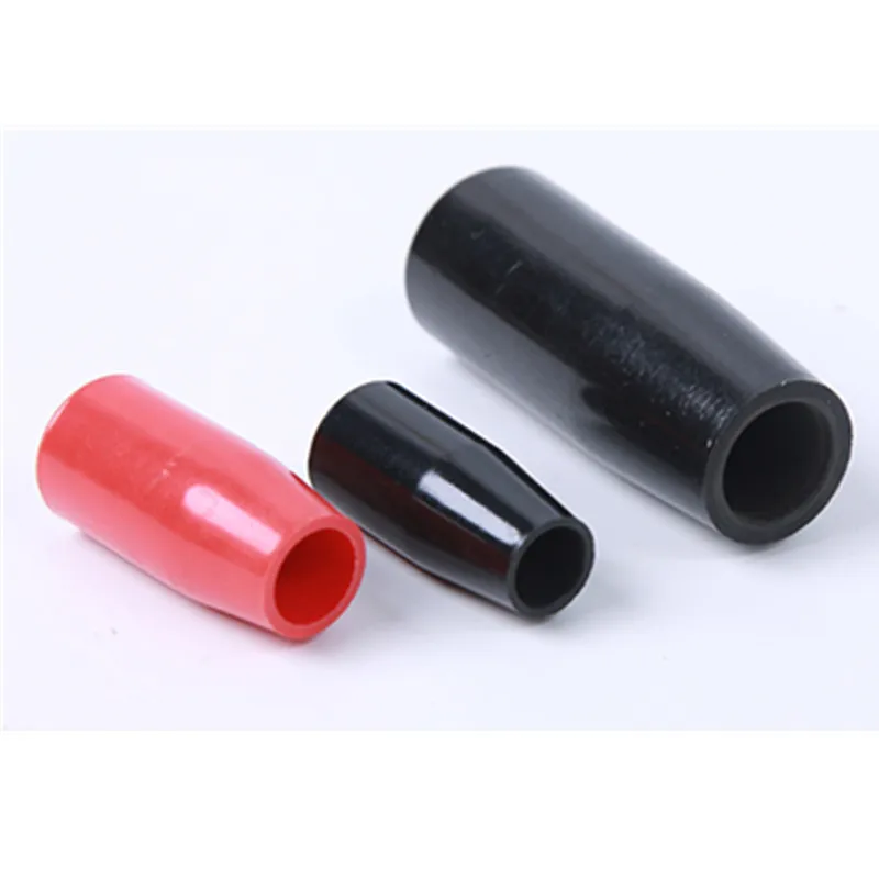 

8pcs Black/Red M6/M8/M10/M12/M16 Thread Dia. 35/40/50/60/70mm Length Long Sleeve Knob Bakelite Hand Sleeve Lever Knob