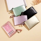 Кошелек женский, кожаный, цветной, складной, с отделением для карт, 2022