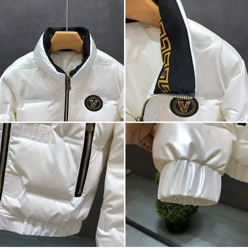 Men's Down Jacket Winter New High-end Men's Jacket Casual Thickened Stand-up Collar Warm White Duck Down Men's Top