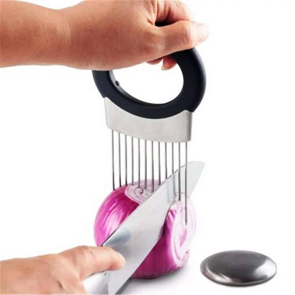1 шт. держатель для лука из нержавеющей стали вилка овощей томатного картофеля