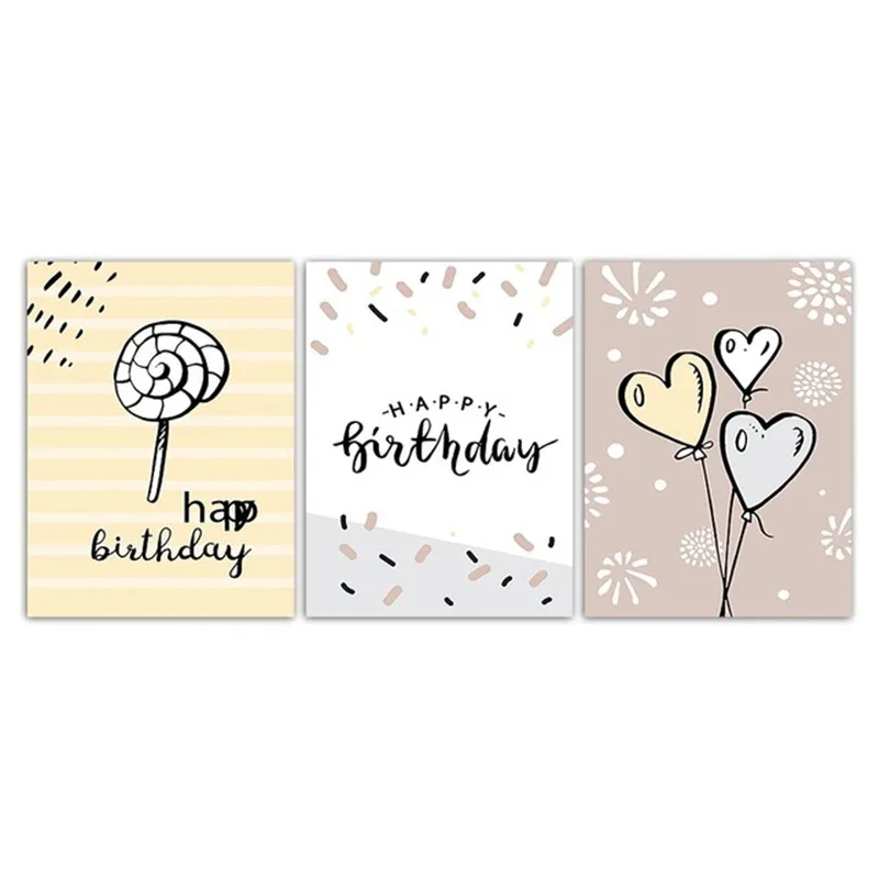 Скандинавский акварельный леденец Холст плакат неоновые стикеры живопись для