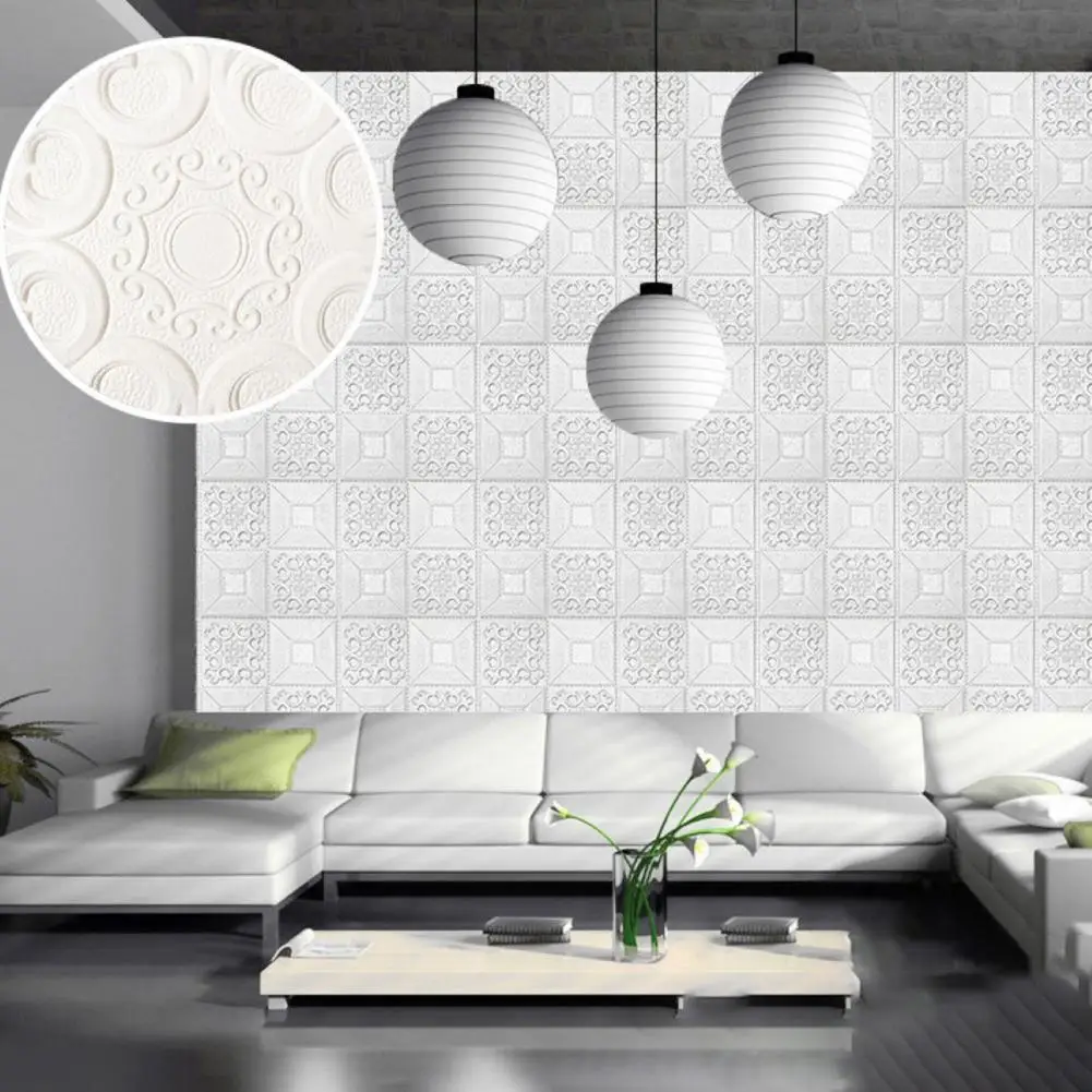 

50% Dropshipping Wall Sticker Eco-friendly Soft Self Adhesive 3D Brick Wall Sticker for TV Walls Sofa Background Living Room