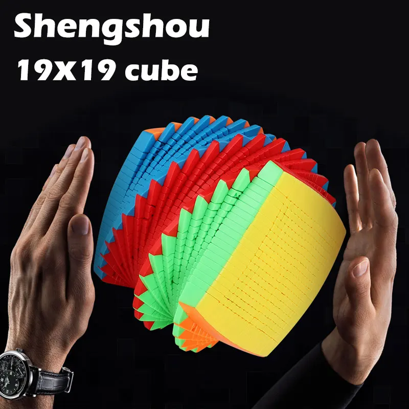 

free shipping shengshou 19x19 Magic cube puzzle SengSo 19 high level magio cubo educational twist creative toy game professional