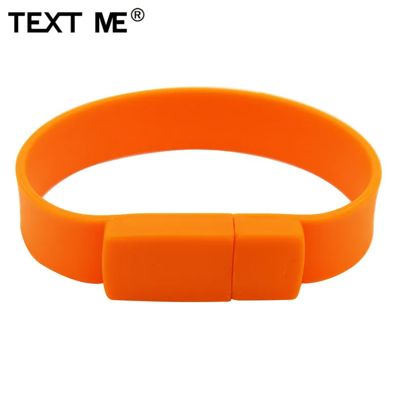 USB флеш накопитель TEXT ME usb 2 0 10 цветов 64 ГБ разные браслеты 4 8 16 32 ГБ|USB
